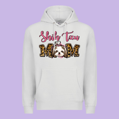 Shih Tzu Mom Premium Hoodie Designed By Jasminsmagicworld