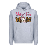 Heather Grey Shih Tzu Mom Premium Hoodie - Jasminsmagicworld