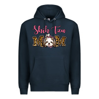 Navy Shih Tzu Mom Premium Hoodie - Jasminsmagicworld