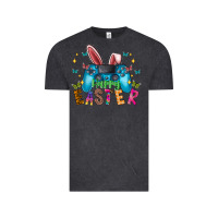 Vintage Black Happy Easter Gamer Vintage Tee - CowhideDigitalArt