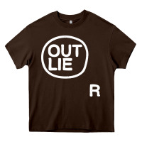 Chocolate Brown outlier Heavy Core Tee - linhVisuals