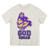 Cream kelvins god squad strong Heavy Core Tee - linhVisuals