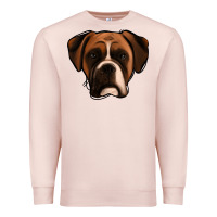 Pale Pink Boxer Premium Sweatshirt - Jasminsmagicworld