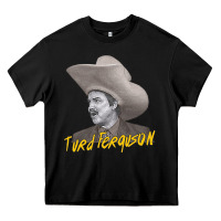 Black turd retro snl celebrity Heavy Core Tee - linhVisuals