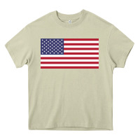 Mossy american flag Heavy Core Tee - linhVisuals