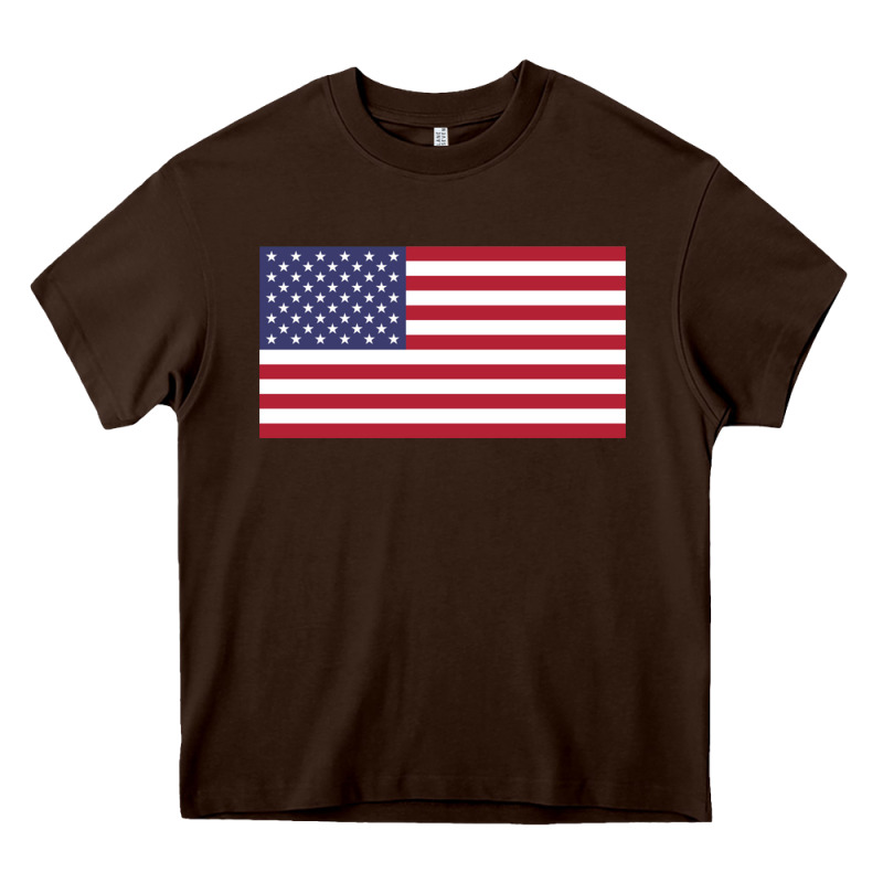 American Flag Heavy Core Tee by linhVisuals | Teevron