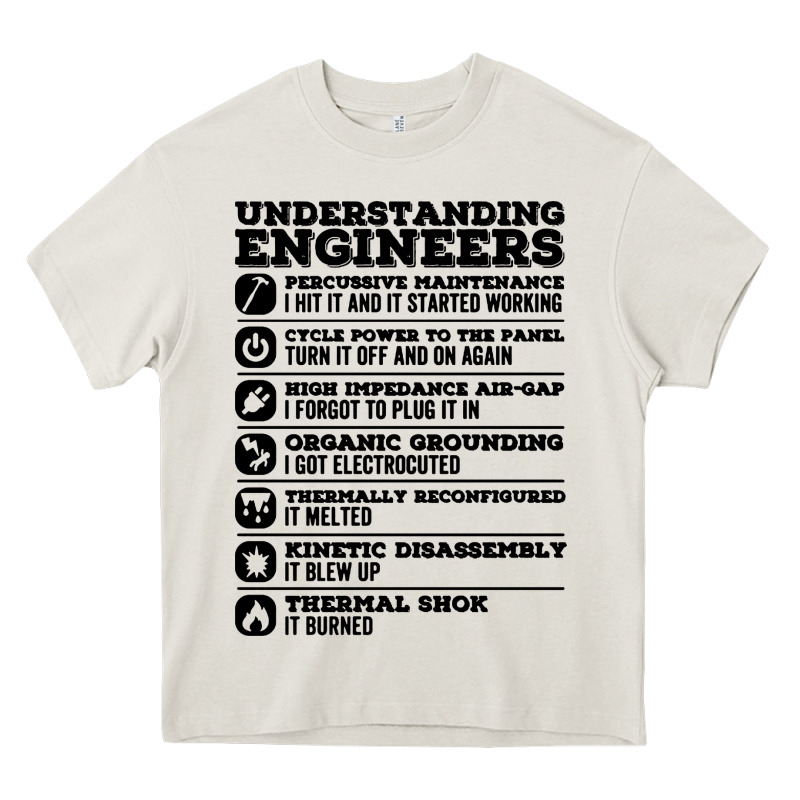 Understanding Engineers Funny Heavy Core Tee by linhVisuals | Teevron