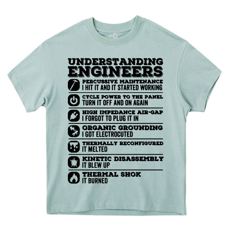 Understanding Engineers Funny Heavy Core Tee by linhVisuals | Teevron