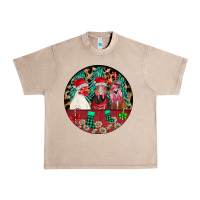 French Oak Chickens Urban Heavy Tee - CowhideDigitalArt