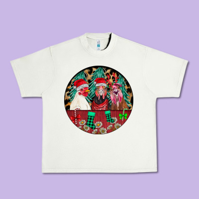 Chickens Urban Heavy Tee Designed By Cowhidedigitalart
