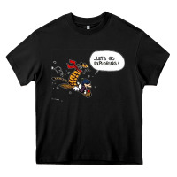 Black calvin Heavy Core Tee - linhVisuals