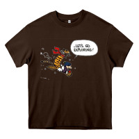 Chocolate Brown calvin Heavy Core Tee - linhVisuals