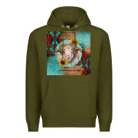 Army Green western merino Premium Hoodie - BarkalooDesign