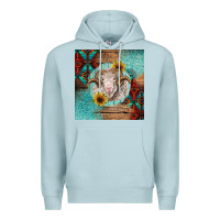 Blue Mist western merino Premium Hoodie - BarkalooDesign