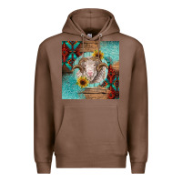Chestnut western merino Premium Hoodie - BarkalooDesign
