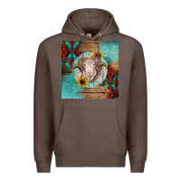 Coffee western merino Premium Hoodie - BarkalooDesign