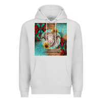 Dove Grey western merino Premium Hoodie - BarkalooDesign
