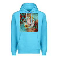 Ocean Blue western merino Premium Hoodie - BarkalooDesign