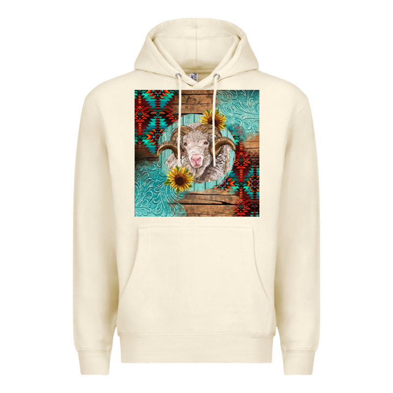 Western Merino Premium Hoodie by BarkalooDesign | Teevron