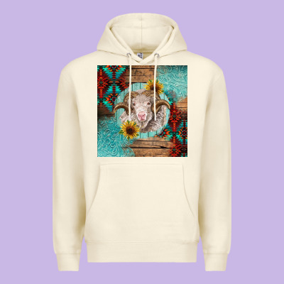 Western Merino Premium Hoodie Designed By Barkaloodesign