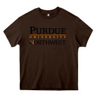Chocolate Brown purdue university northwest Heavy Core Tee - linhVisuals