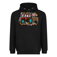 Black western tracktor Heavyweight Hoodie - RanaPortraitStore