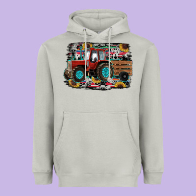 Western Tracktor Heavyweight Hoodie Designed By Ranaportraitstore