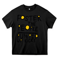 Black Foster The People Pumped Up Kicks Heavy Core Tee - linhVisuals