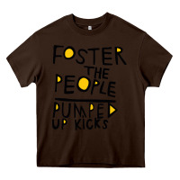Chocolate Brown Foster The People Pumped Up Kicks Heavy Core Tee - linhVisuals