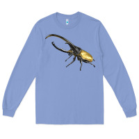 Colony Blue Hercules Beetle Side Long Sleeve Tee - LillyAllenDesigns