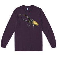 Plum Hercules Beetle Side Long Sleeve Tee - LillyAllenDesigns