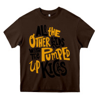 Chocolate Brown Foster The People Pumped Up Kicks Heavy Core Tee - linhVisuals