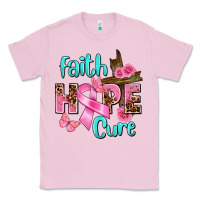 Bubblegum Pink Faith hope cure Breast Cancer Classic Tee - FaDigitalArtStudio