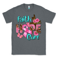 Charcoal Heather Faith hope cure Breast Cancer Classic Tee - FaDigitalArtStudio