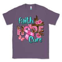 Lavender Faith hope cure Breast Cancer Classic Tee - FaDigitalArtStudio