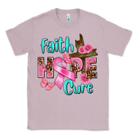Faith Hope Cure Breast Cancer Classic Tee | Teevron