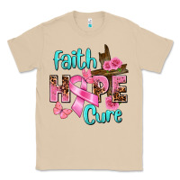Mushroom Faith hope cure Breast Cancer Classic Tee - FaDigitalArtStudio