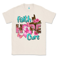 Natural Faith hope cure Breast Cancer Classic Tee - FaDigitalArtStudio