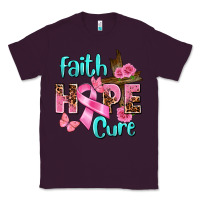 Plum Faith hope cure Breast Cancer Classic Tee - FaDigitalArtStudio