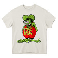 Cream rat fink  fk27 Heavy Core Tee - linhVisuals