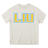 Cream long island university sharks Heavy Core Tee - linhVisuals