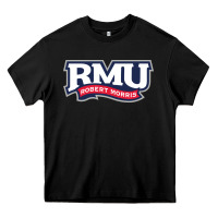 Black robert morris colonials Heavy Core Tee - linhVisuals
