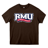 Chocolate Brown robert morris colonials Heavy Core Tee - linhVisuals
