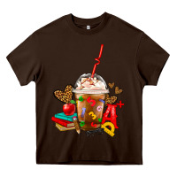 Chocolate Brown teacher frappe coffee Heavy Core Tee - FaDigitalArtStudio