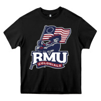 Black robert morris colonials Heavy Core Tee - linhVisuals