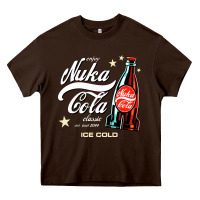 Chocolate Brown klasicoke Heavy Core Tee - linhVisuals