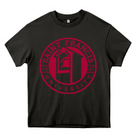 Asphalt st. francis (pa) red flash Heavy Core Tee - linhVisuals