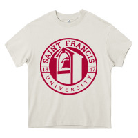 Cream st. francis (pa) red flash Heavy Core Tee - linhVisuals