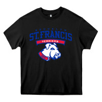 Black st. francis brooklyn terriers Heavy Core Tee - linhVisuals