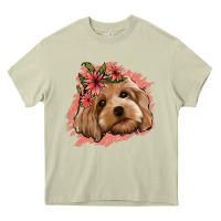 Mossy cockapoo floral pink glitter Heavy Core Tee - Jasminsmagicworld